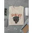 thumbnail image 3 of Stay Wild Roar Panther Art T-Shirt Men -Image by Shutterstock, Male 4X-Large, 3 of 4