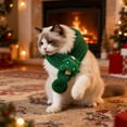 thumbnail image 5 of Dog Scarf Pet Accessory With Cat Christmas Outfit Inspired Design, Cozy Cat Christmas Sweater Style Holiday Wear For Small Pets, Seasonal Warm Knit Decoration For Cats And Dogs, 5 of 6