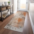 thumbnail image 4 of Dalyn Rugs Machine Washable Indoor/Outdoor Chantille Orange 2'3" x 7'6" Runner Rug, 4 of 7