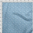 thumbnail image 4 of oneOone Cotton Flex Light Blue Fabric Floral Sewing Fabric By The Yard Printed Diy Clothing Sewing Supplies 40 Inch Wide, 4 of 5