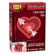 Brickcraft Bricktanicals Chocolate Box Building Kit (144-Piece Set), Heart-Shaped Candy Box, Valentines Day Gift, Brick Chocolates, Building Set