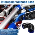 thumbnail image 2 of Unique Bargains 76mm 2.99" 135 Degree Elbow Silicone Reducer Hose Pipe Bend Turbo Water Intercooler Black, 2 of 6