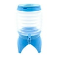 thumbnail image 1 of Contenedor de agua de 5,5 l para acampar, plegable, con asa de grifo Azul, 1 of 9