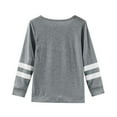thumbnail image 4 of Kids Boys Shirts Solid color Grey Long Sleeve Shirt Girls Basic Crewneck Cotton Kids Sweatshirt Uniform Shirts For Girls 5-6 Years Cute&nbsp;Boy Girl&nbsp;Clothing, 4 of 5