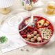 thumbnail image 4 of Bandeja Dividida para Servir Refrigerios con Asa de Tapa, 5 Compartimentos, Recipientes de Plástico para Refrigerios con Tapas, Bandeja para Verduras, 4 of 6