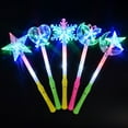 thumbnail image 6 of 14.6x4.1in Bright Lamp Light Stick Glowing Stick Projection Flashing Star Light Stick for Concerts Night Club, 6 of 7