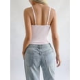 thumbnail image 6 of Women's Stylish Y2k Spaghetti Strap Tank Tops Top Pink M, 6 of 7