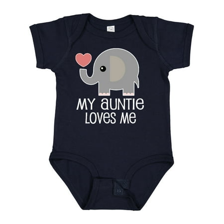 

Inktastic My Auntie Loves Me Niece Gift Baby Boy or Baby Girl Bodysuit