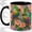 Black, variant on Tropical Parrot Accent Mug, 11oz Ceramic Coffee Cup for Bird Lovers