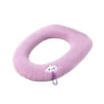 thumbnail image 2 of VWRXBZ Toilet Seat Cover, 13.77x13.77 Inch Household Cushion Use Knitted Toilet Seat Cover Summer Season Washable Toilet Seat Cushion O Shape Winter Accessory, 2 of 6