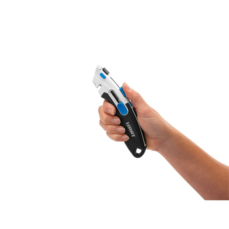 4 pack) HART 2-in-1 Safety Utility Knife, In-Handle Blade