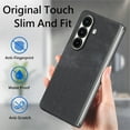 thumbnail image 6 of for Samsung Galaxy Z Fold 7 Case, Classic PU Leather Case with Flip Cover Ultra-Thin Shockproof Drop Protective Anti-falling Lightweight Folding Phone Case Cover - Black, 6 of 9