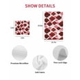 thumbnail image 7 of Red Geometric Moroccan Kitchen Dish Towels for Drying Dishes Set of 2, Abstract Art Red Ombre Modern Waffle Weave Microfiber Hand Tea Bathroom Towels Quick Dry & Absorbent Towel 12x12, 7 of 7
