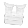 thumbnail image 4 of Juego de 2 vasos lavaojos, limpiador oftálmico y baño ocular de silicona flexible para Gris, 4 of 9