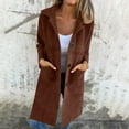 thumbnail image 1 of LOVZFMLL Jackets for Women's Solid Color Button Up Lapel Cardigan Top Jacket, 1 of 6