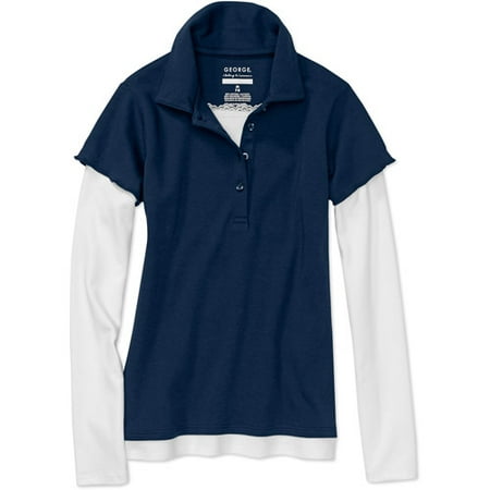 George - Girls' Long-Sleeve Knit Shirt