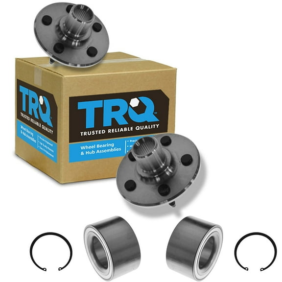 TRQ Rear Wheel Hubs & Bearings Pair Set NEW for Ford Lincoln Mercury BHA53340
