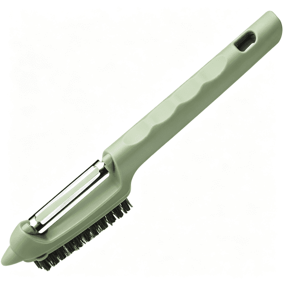 EXLEAF Vegetable Brush Scrubber for Food,2-In-1 Veggie Wash Brush with Peeler and Detachable Design Produce Brush for Washing Fruits and Vegetables Potato Scrubber Brush