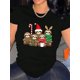 thumbnail image 1 of Creative Sloth Pattern Printed Women'S Trendy Round Neck Short Sleeve, Simple Casual Sports T-Shirt, Comfortable Summer Top for Holidays., 1 of 8