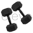 thumbnail image 3 of Mancuernas Hexagonales 50lbs 2pzs Set Eleva Premium Pvc Gym, 3 of 8