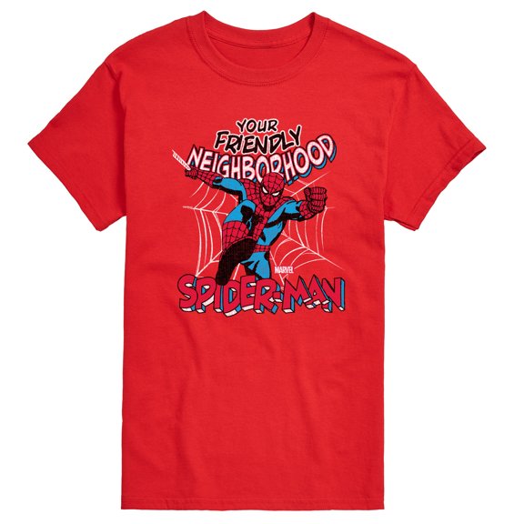 Marvel Spider-Man - Friendly Neighborhood - Men's Short Sleeve Graphic T-Shirt