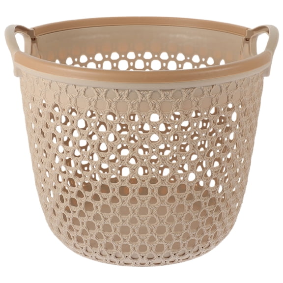 DECORNIJIA Woven Baskets Coffee PP 1Pcs for Living Room Organizer