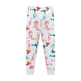thumbnail image 3 of WIBACKER 3-8T Toddlr and Little Girls' Long Sleeve Top and Pants Snug Fit 100% Cotton 2 Piece Pajama Set - Mermaid, 3 of 4