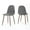 Light Gray/Dark Walnut, variant on GDF Studio Haleigh Mid Century Modern Fabric Upholstered Dining Chairs, Set of 2, Light Gray and Dark Walnut