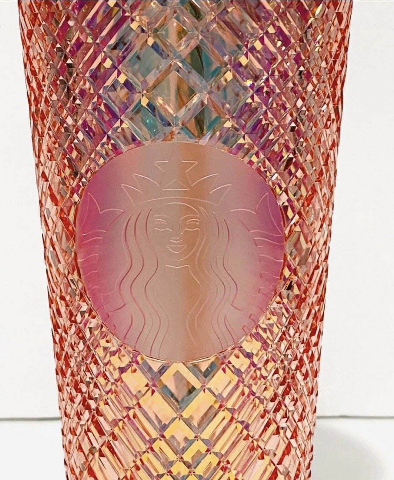 Starbucks 2021 Winter Holiday Jeweled Tumbler Cold Cup 24oz Rose Gold  Christmas