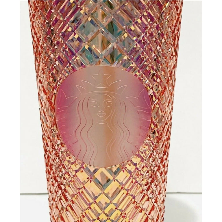 Starbucks 2021 Winter Holiday Jeweled Tumbler Cold Cup 24oz Rose Gold  Christmas