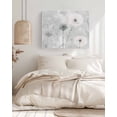thumbnail image 3 of White Green Dandelion Wall Art for Living Room, Canvas Picture Wall Decor for Bathroom Bedroom, Grey Floral Leaves Painting Artwork for Office Kitchen Hallway Dining Room Home Decorations 24"x32", 3 of 8