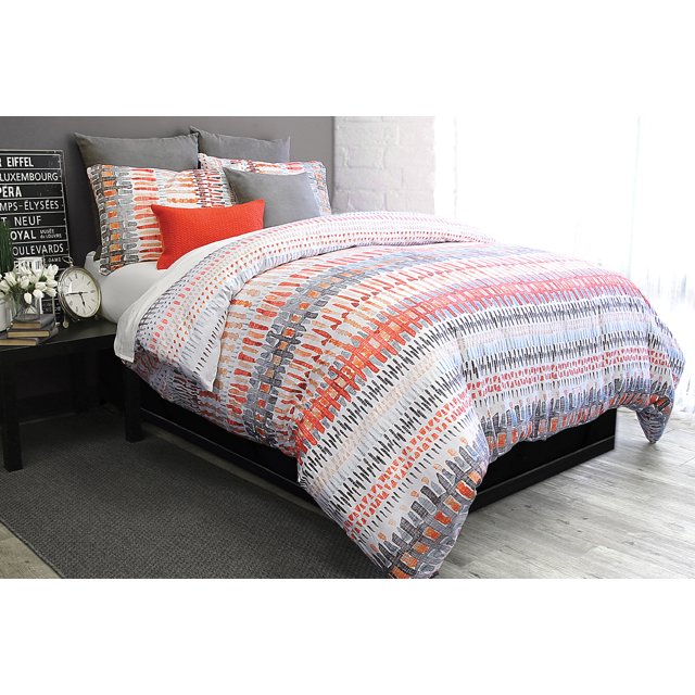 Alamode Home Courtepointe Rouge Quinn Grand Lit 88"x88 Pouces Couvre-Lit