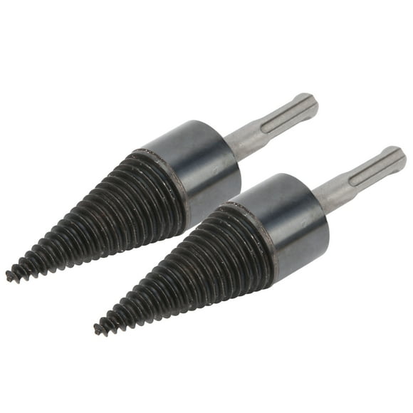 Wood Cone Punch Drill Bit, Wood Splitting Cone 2Pcs Firewood Cutting Tool For Impact Drill For Electric Hammer For Water Drill ANGGREK Herramientas