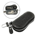 thumbnail image 4 of lionlar Leather Keychain Unisex Holder Case Cowhide Car Key Chain Organizer Black, 4 of 9