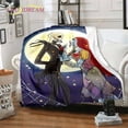 thumbnail image 4 of Manta de calavera de terror Jack, mantas de lana suave para dormitorio, sofá, regalo, manta de Tv, manta de pesadilla antes de Navidad, 4 of 4