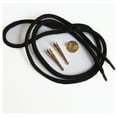 thumbnail image 2 of Blank Bolo Tie Kit Round Slide Smooth Tip Goldtone Parts Black Cord Pk/4, 2 of 3