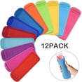 thumbnail image 6 of SILOON 12 Pieces Reusable Popsicle Bags Ice Pop Insulator Sleeves Freezer Pop Holders Bags Antifreezing Sleeves,12 Colors, 6 of 7