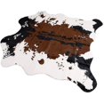thumbnail image 1 of Faux Fur Cow Print Rug, 140 X 160 Cm Cute Animal Print Faux Cowhide Mats Carpets For Decorating Home, Under Coffee Table, Cowboy-themed Nursery, Jungl, 1 of 5