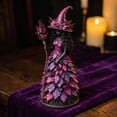 thumbnail image 6 of Enchanted Autumn Witch Figurine, Witch Figurine (Forest Spell) Fall Witch Decor Halloween Tabletop Statue with Leaf Gown, Seasonal Resin Witch Decoration for Mantel Shelf Home, C, 1 Pack, 6 of 10