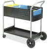 Safco Mail Cart, Mobile Folder Filing and Storage, Black Package Cart