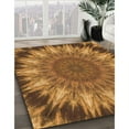 thumbnail image 2 of Ahgly Company Indoor Round Patterned Saddle Brown Area Rugs, 6' Round, 2 of 6