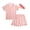 Red Strawberries, variant on Girls Pajamas Set Cozy Soft Button Down Sleep Shirt and Pajama Shorts for Girls 2 Piece