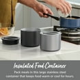 thumbnail image 2 of Bentgo Stainless Insulated Food Container - 2.4 Cups (19 oz), Triple-Layer Insulation, Vacuum Seal, Leak-Proof, Wide Opening, Stainless Steel, for Cool/Warm Foods (Stainless Steel), 2 of 8