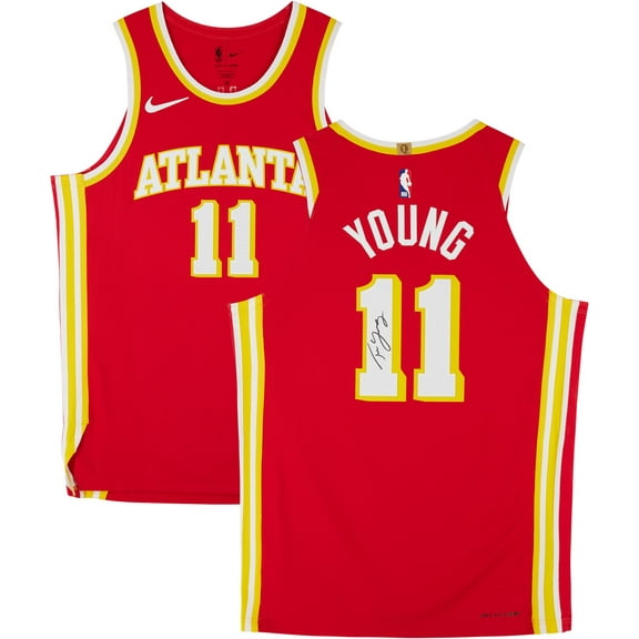 Trae Young Atlanta Hawks Autographed Red Icon Edition Authentic Jersey - Fanatics Authentic Certified