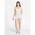 thumbnail image 2 of No Boundaries Single Jersey Lace Sleep Cami Top, Women's XXS-3X, 2 of 5