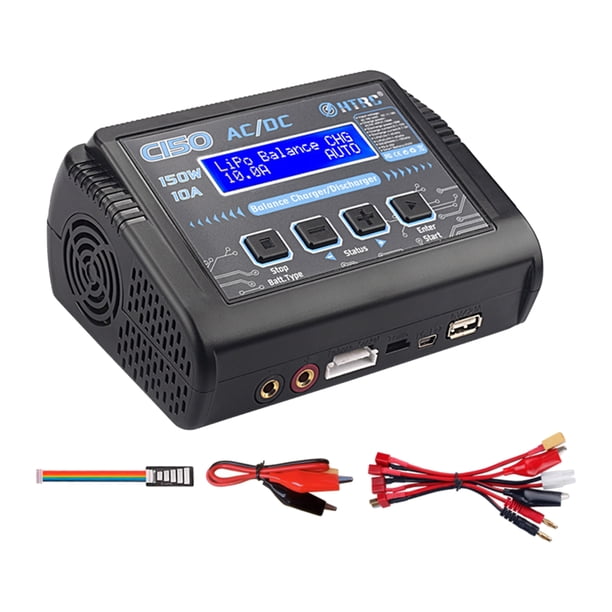 HTRC C150 AC/DC 150 W cargador de batería Lipo descargador de equilibrio para modelo de coche de juguete Hugtrwg Para estrenar