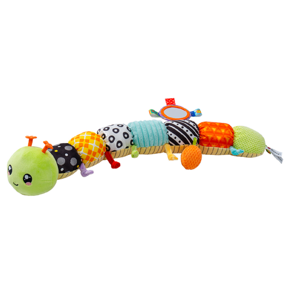 Baby Toys 0-6-12 Months, Musical Caterpillar Soft Stuffed Infant Toy with Multi-Sensory Crinkle, Rattle and Textures,Toys Gifts for Toddler 1 2 Year Old Boys Girls, Green