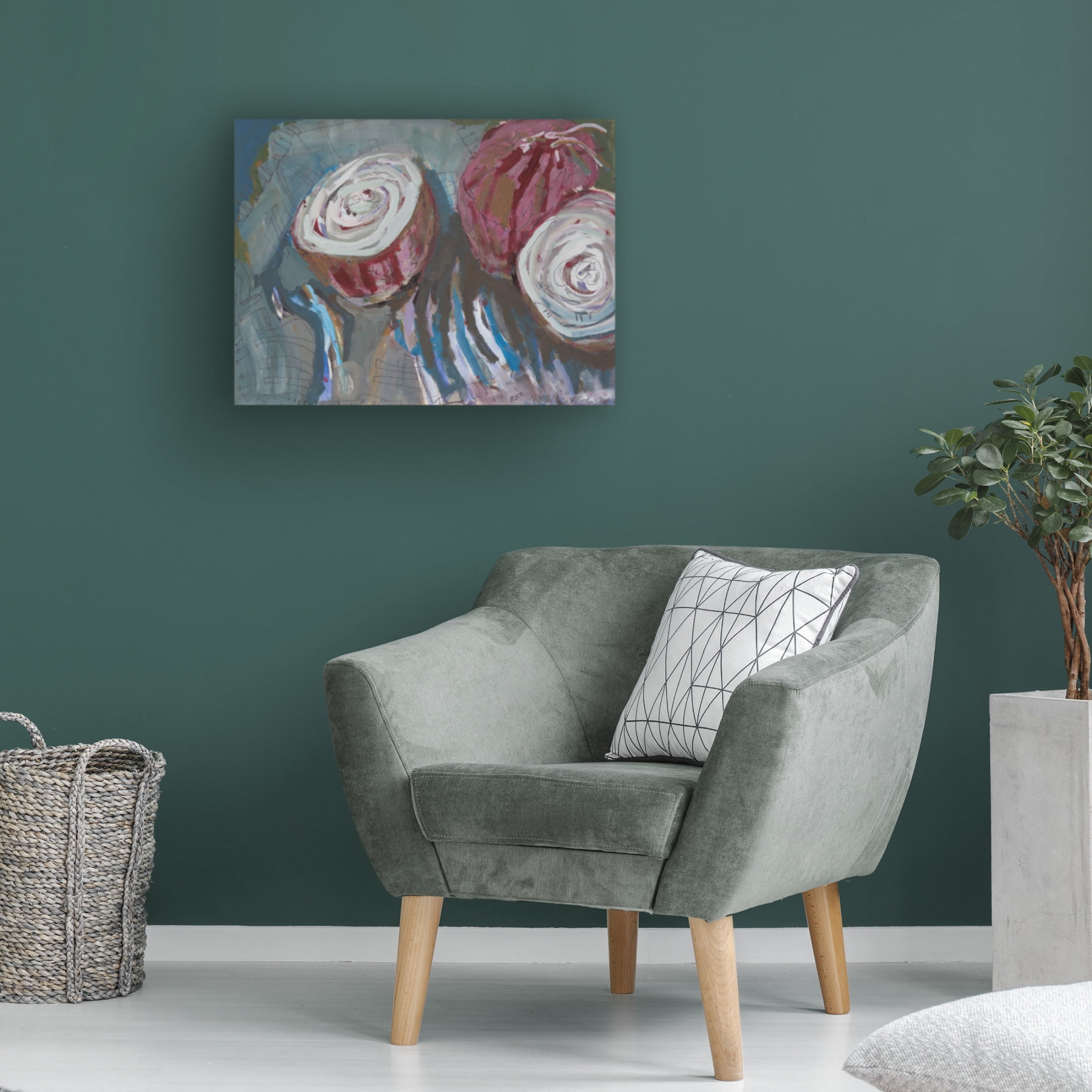Canvas Wall Art - Erin McGee Ferrell 'Sweet Onions II' Wall Art for Living Room, Bedroom, or Office Décor by Trademark Fine Art - 32 x 24 Inches