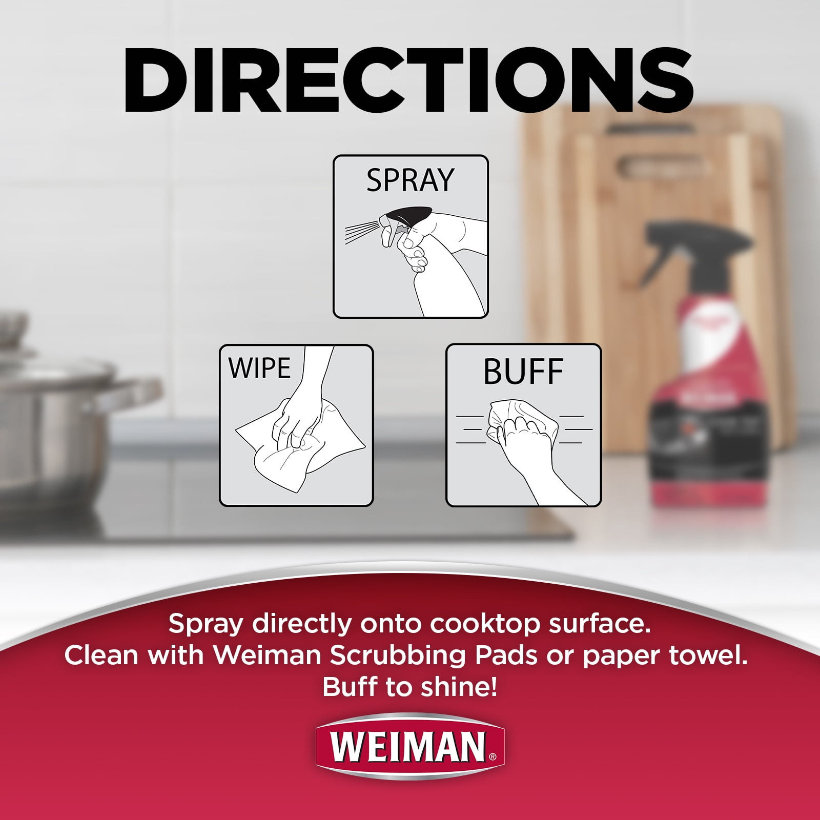 Weiman Cook Top Daily Cleaner - 12oz : Target