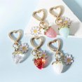 thumbnail image 3 of Osdhezcn Strawberry and Flower Charm Keychain Fashionable Keyring Pendant Handbag Decoration Stylish Bag Accessory for Girls, 3 of 8